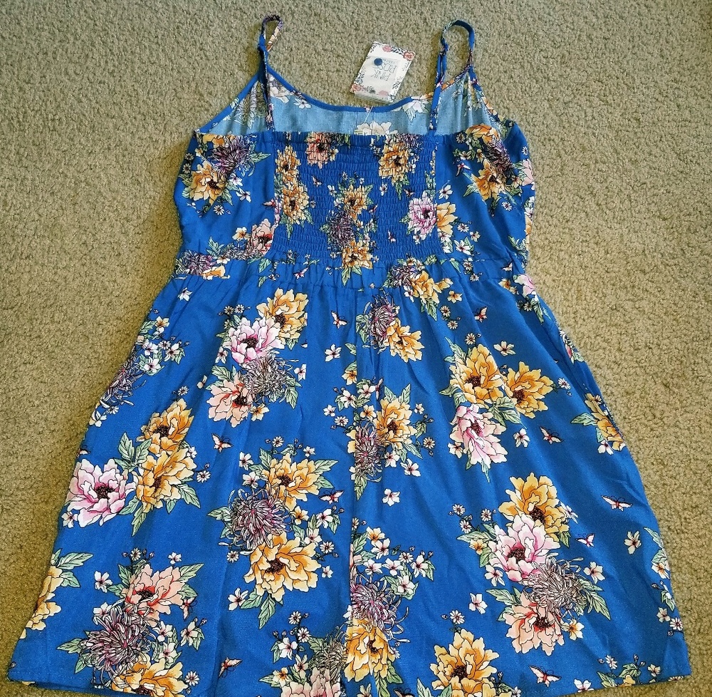 New Pink Rose Vintage Spring Summer Dress